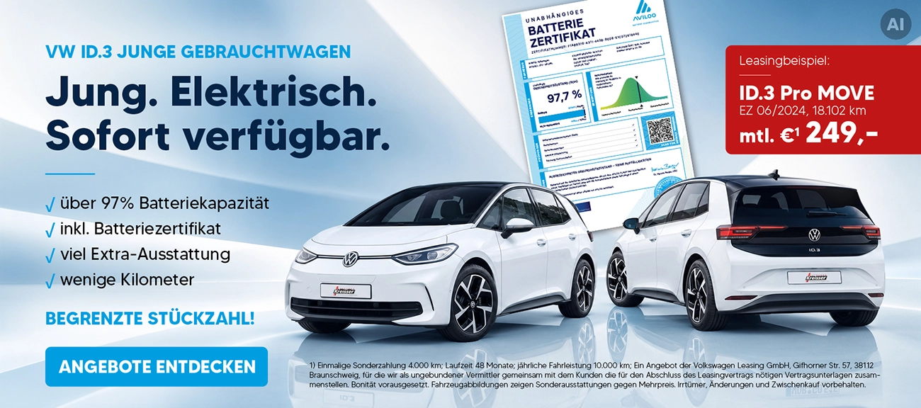 VW ID.3 Gebrauchtwagen Deals